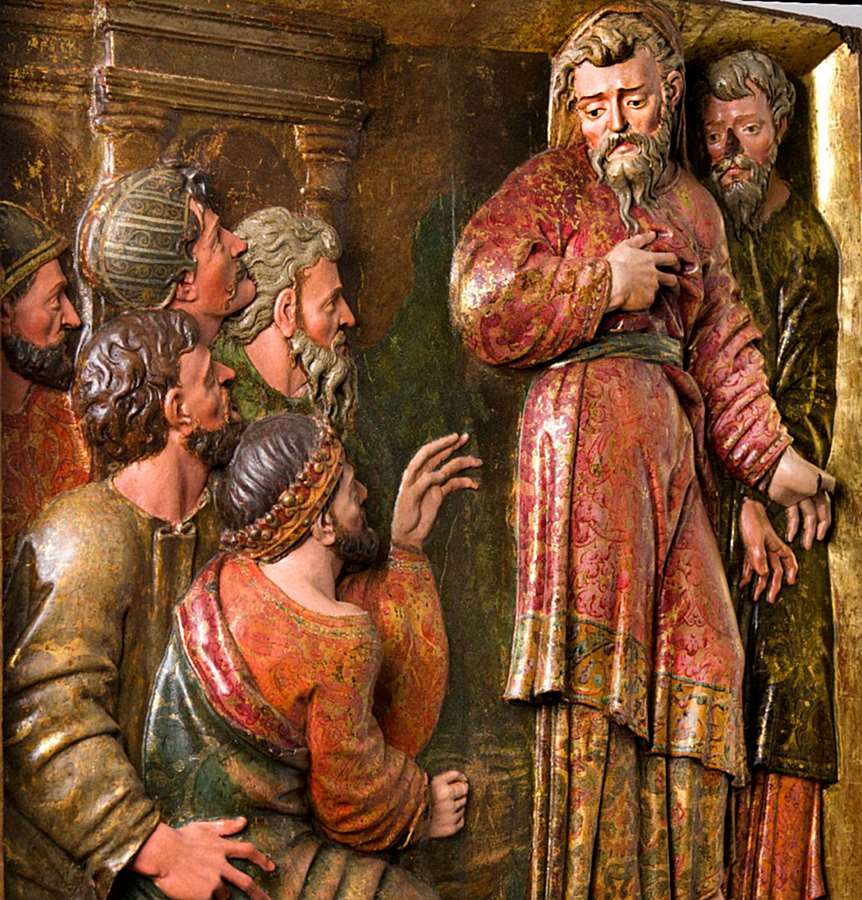Prophet Balaan or Nataan with king Balaac or David