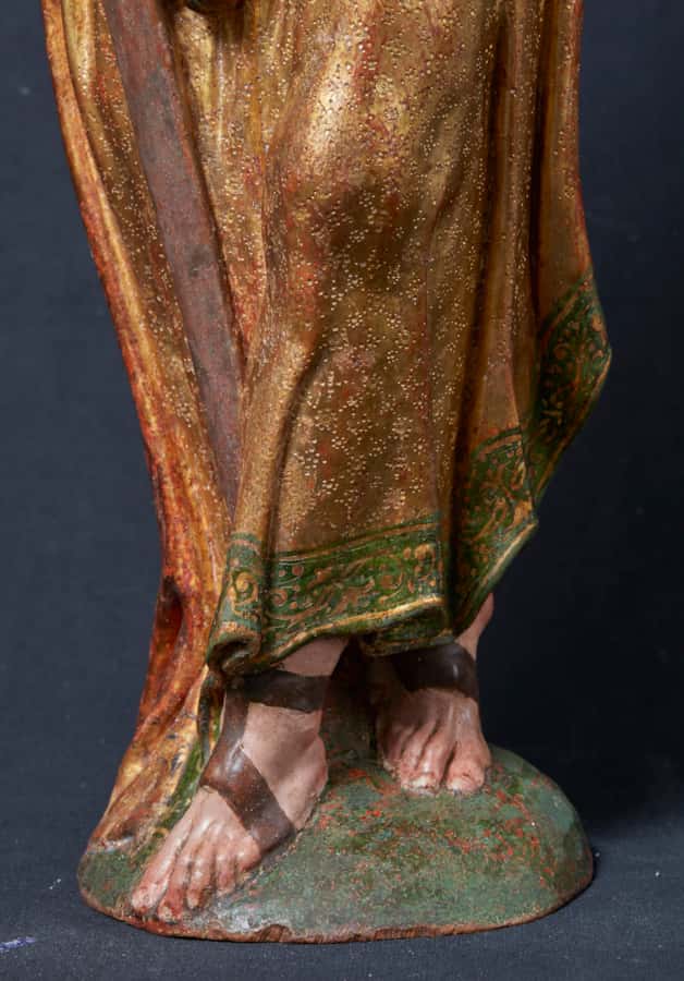 A pair of sculptures of Saint Peter and Saint Paul