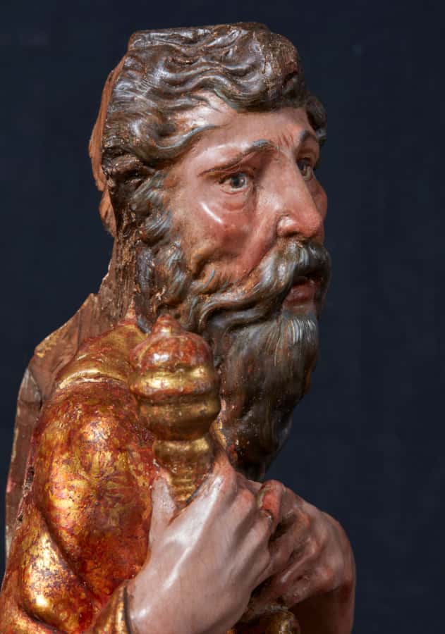 A pair of sculptures of Saint Peter and Saint Paul