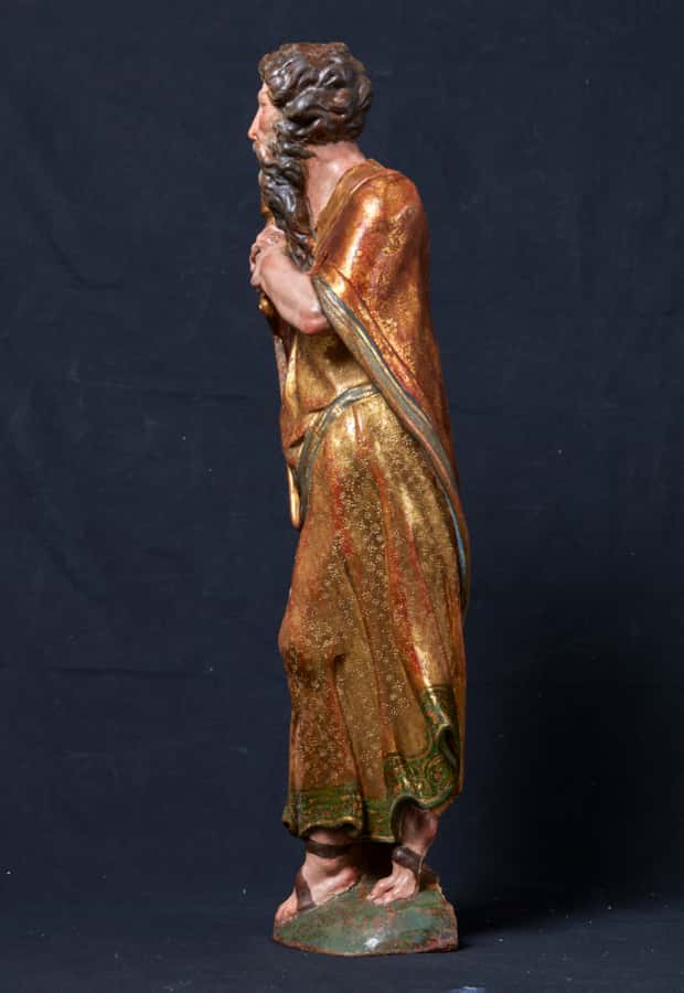 A pair of sculptures of Saint Peter and Saint Paul