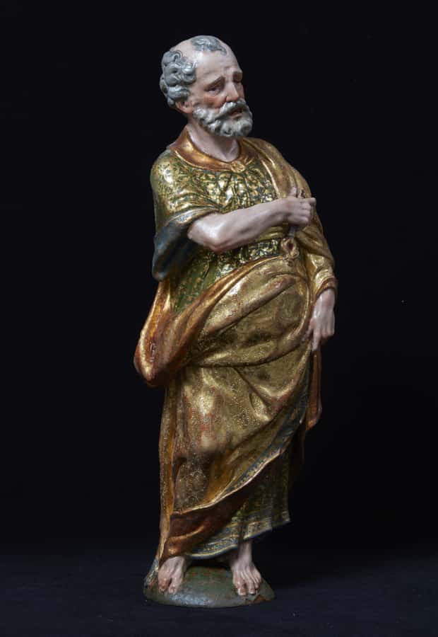 A pair of sculptures of Saint Peter and Saint Paul