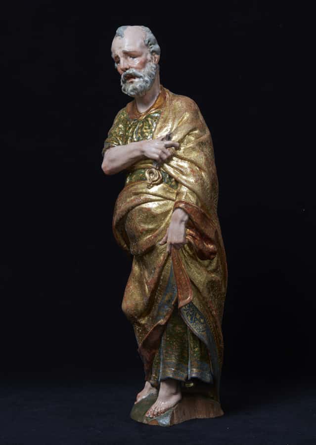 A pair of sculptures of Saint Peter and Saint Paul