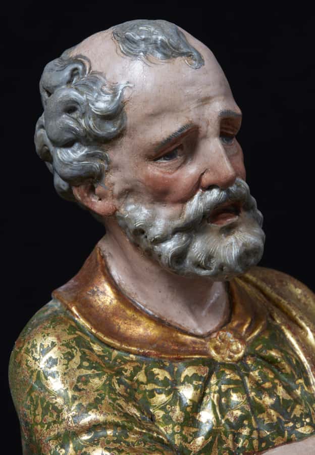 A pair of sculptures of Saint Peter and Saint Paul