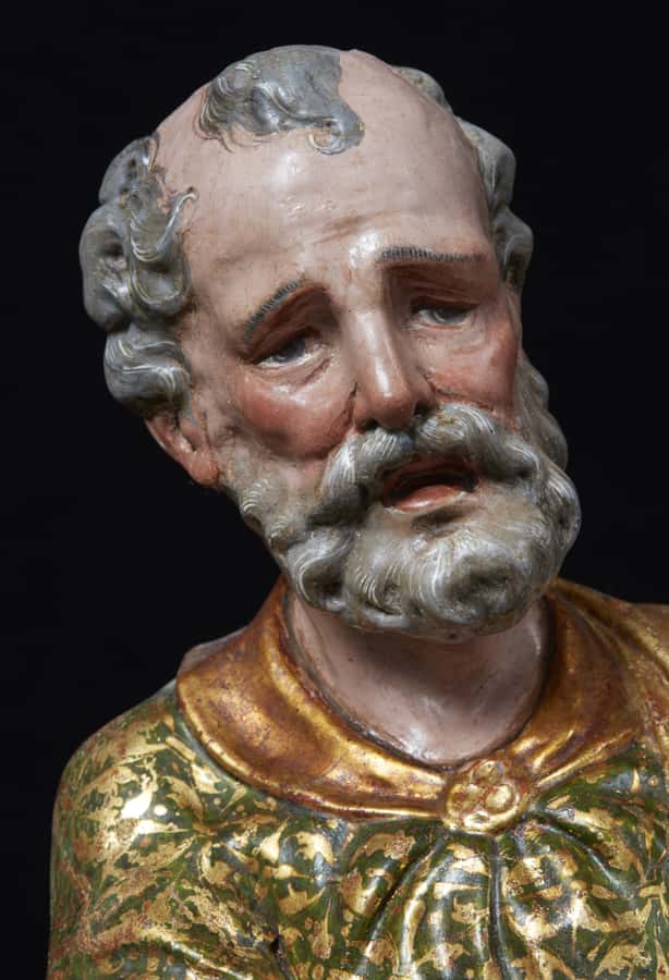 A pair of sculptures of Saint Peter and Saint Paul