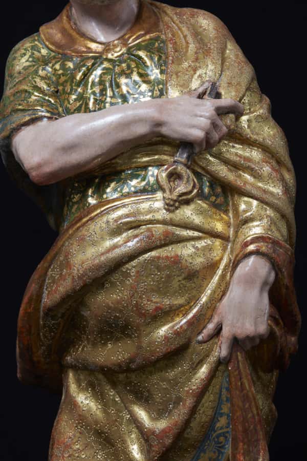 A pair of sculptures of Saint Peter and Saint Paul