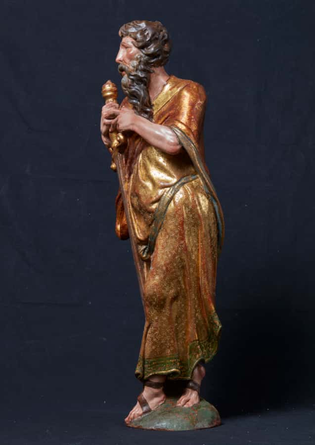 A pair of sculptures of Saint Peter and Saint Paul