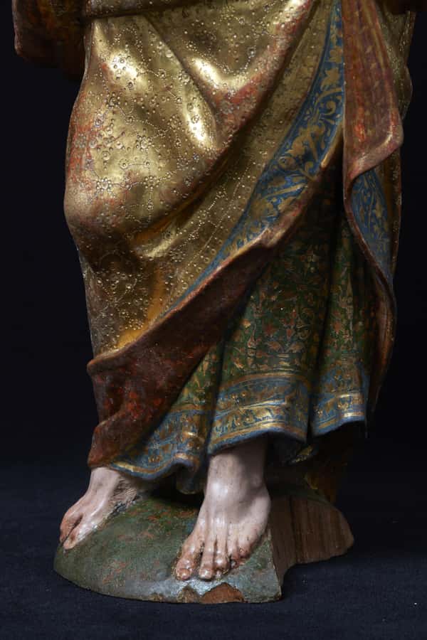 A pair of sculptures of Saint Peter and Saint Paul
