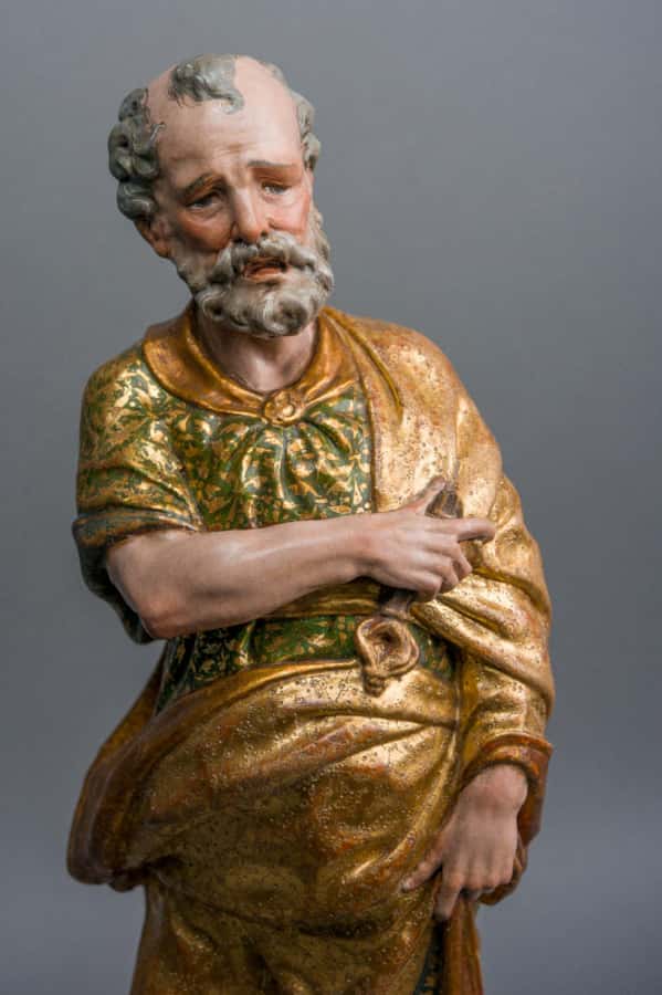 A pair of sculptures of Saint Peter and Saint Paul