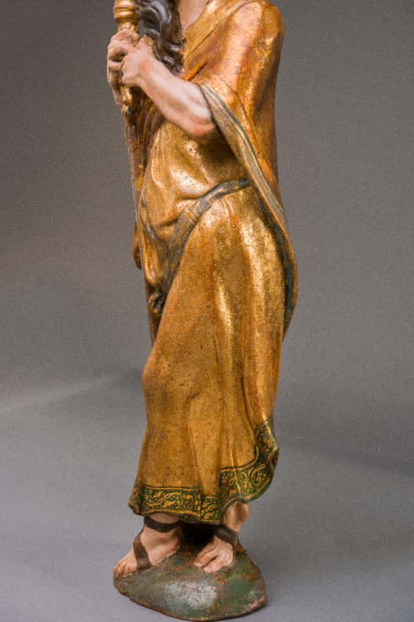 A pair of sculptures of Saint Peter and Saint Paul