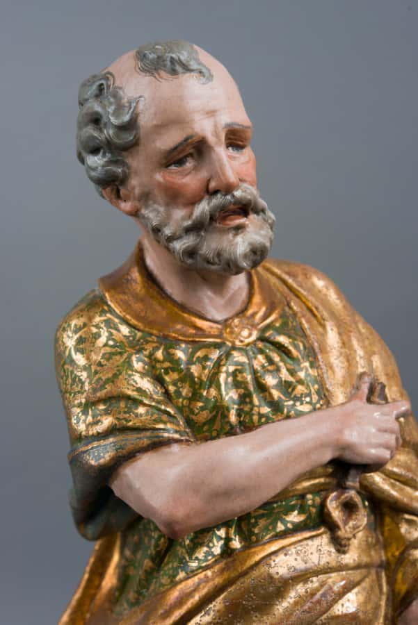 A pair of sculptures of Saint Peter and Saint Paul