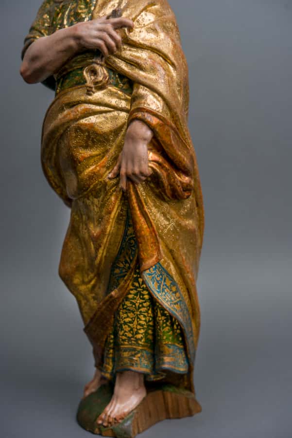 A pair of sculptures of Saint Peter and Saint Paul