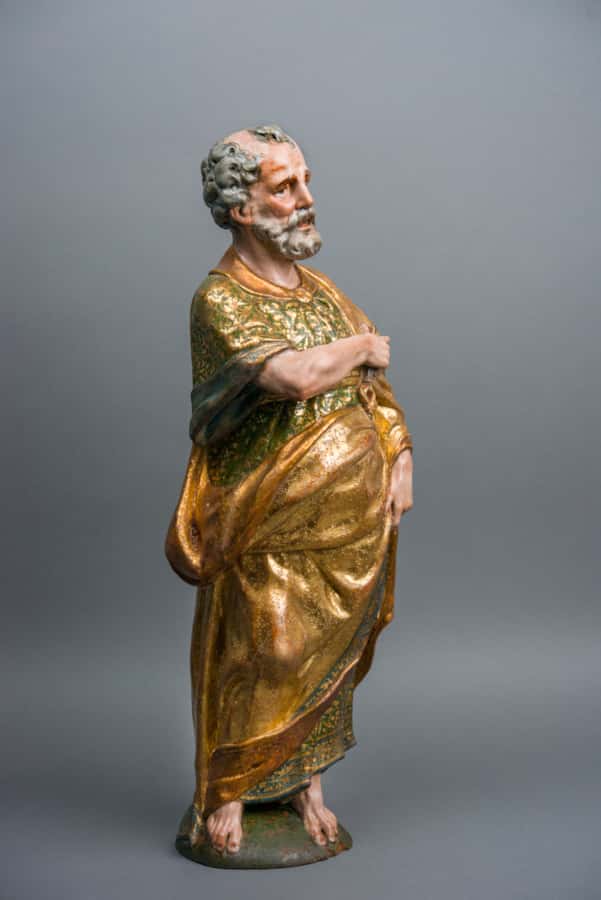 A pair of sculptures of Saint Peter and Saint Paul
