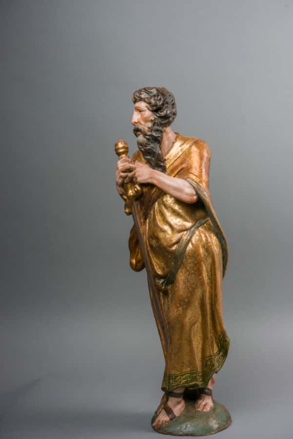 A pair of sculptures of Saint Peter and Saint Paul