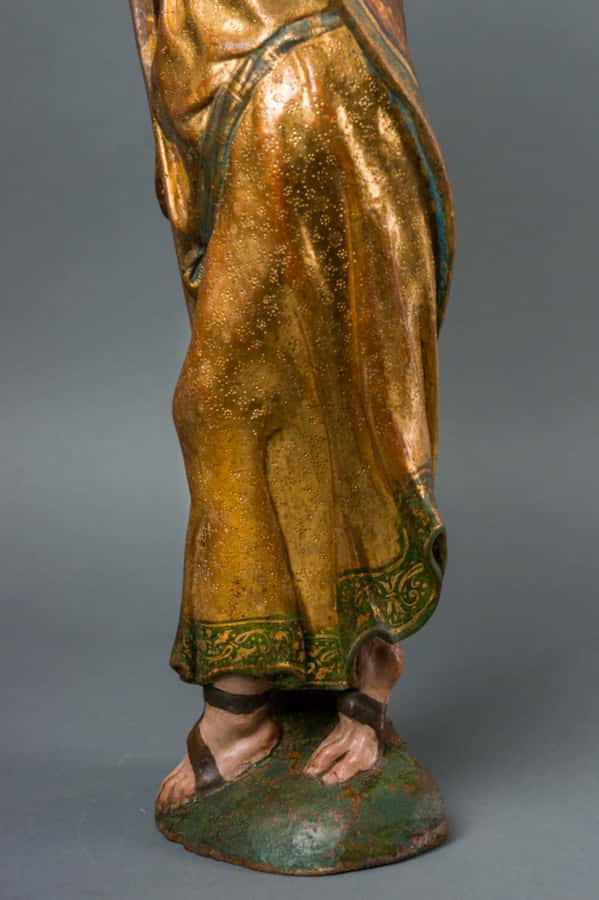 A pair of sculptures of Saint Peter and Saint Paul