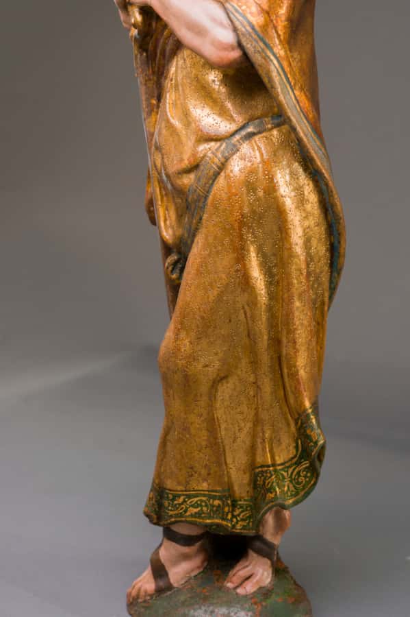 A pair of sculptures of Saint Peter and Saint Paul