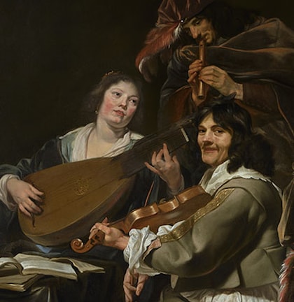 Waynes Franits confirma la atribución de "Musical Company " a Theodore Rombouts.  